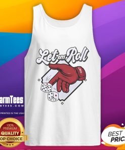 Alt Text: Nice Let Em Roll Cincinnati Baseball Tank Top featuring a stylish design for fans of Cincinnati baseball.