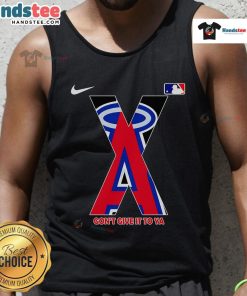 Stylish Nice Los Angeles Angels X Gon Give It To Ya baseball tank top in vibrant colors, perfect for game day or casual wear.