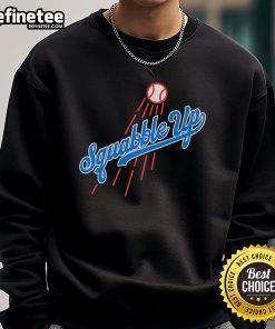 Cozy Nice Los Angeles Dodgers Squabble Up Sweatshirt featuring vibrant team colors and logo, perfect for baseball fans.