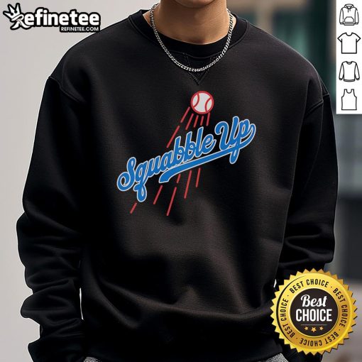 Cozy Nice Los Angeles Dodgers Squabble Up Sweatshirt featuring vibrant team colors and logo, perfect for baseball fans.