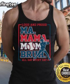Nice Ma Mama Mom Bruh Baseball tank top in vibrant colors, perfect for showing loud and proud support every day.