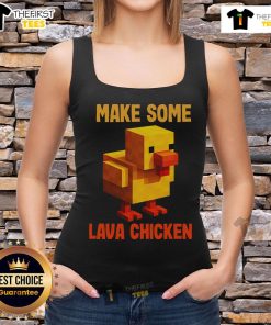 Stylish lava chicken tank top featuring vibrant colors and a fun design, perfect for casual summer outings.
