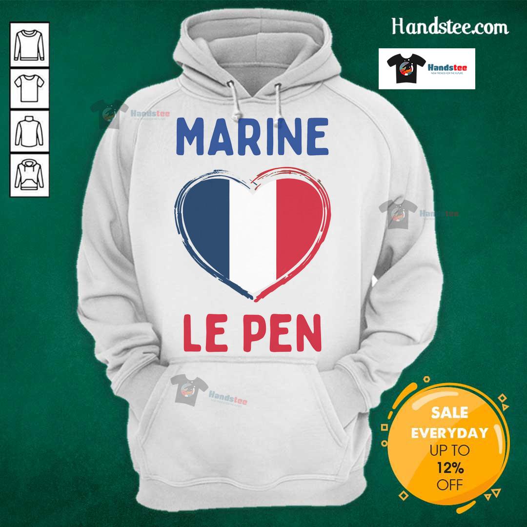Nice Marine Le Pen France Flag Hoodie Stylish Nice Marine Le Pen France flag hoodie showcasing patriotic colors and design, perfect for casual wear.