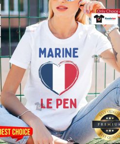 Nice Marine Le Pen France flag ladies tee featuring a stylish design perfect for supporters of French politics.