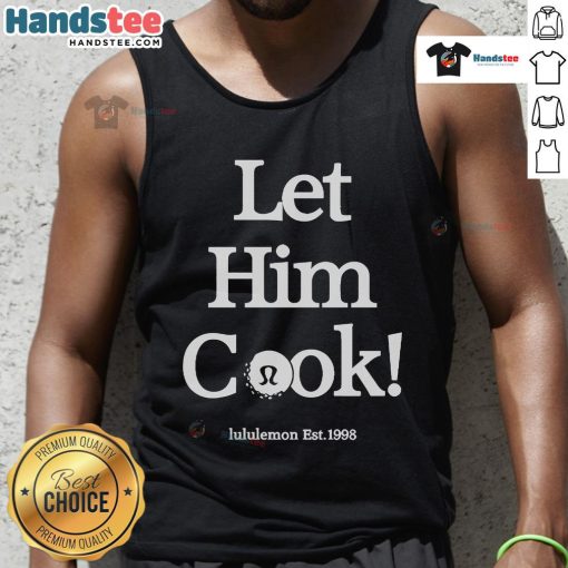 Nice Min Woo Lee Let Him Cook Lululemon Est 1998 Golf Tank Top showcasing stylish design for golf enthusiasts.