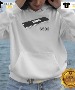 Nice Mos 6502 CPU retro hoodie featuring vintage computer graphics for tech enthusiasts and nostalgic gamers.