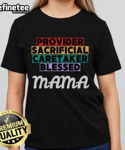Christian Mama tee for Mother's Day, celebrating sacrificial love and blessings for devoted mothers and ladies.