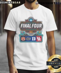 Nice NCAA 2025 Men's Final Four San Antonio T-Shirt featuring team logos and vibrant colors for fans.