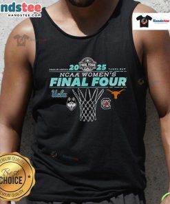 Stylish Nice NCAA Final Four 2025 Women's Basketball tank top featuring a vibrant 4-team net design for fans.
