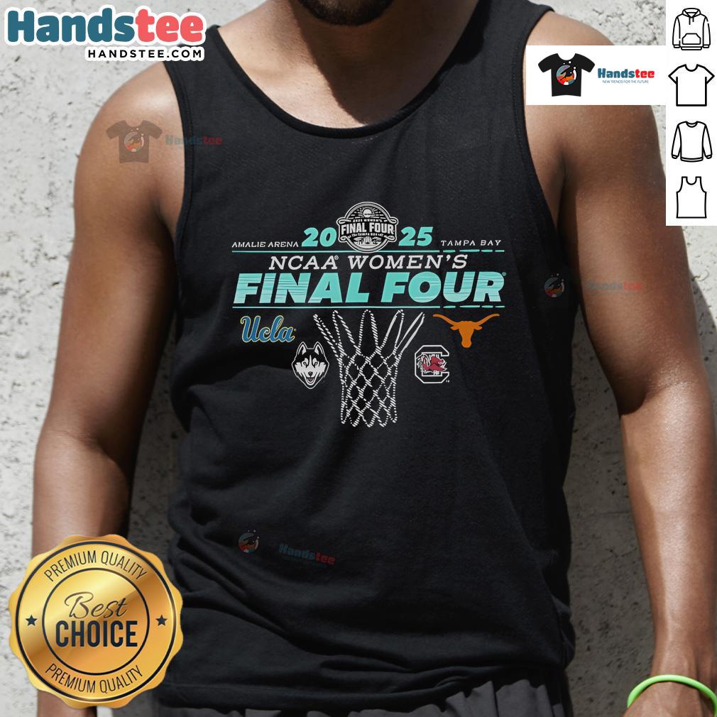 Nice Ncaa Final Four 2025 Women'S Basketball 4 Team Net Tank Top Stylish Nice NCAA Final Four 2025 Women's Basketball tank top featuring a vibrant 4-team net design for fans.