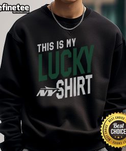 Nice New York Jets sweatshirt with team logo, perfect for showing off your lucky charm on game day.