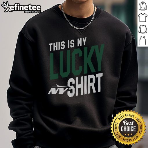 Nice New York Jets sweatshirt with team logo, perfect for showing off your lucky charm on game day.