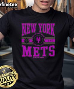 Alt Text: Purple New York Mets Major League Baseball T-Shirt featuring the iconic team logo and stylish design.