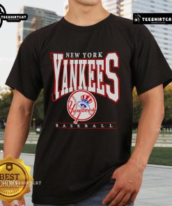 Stylish New York Yankees Baseball Logo Graphic T-Shirt for 2025, featuring iconic team logo in vibrant colors.