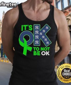 Nice New York Yankees 'It's OK To Not Be OK' tank top featuring the iconic Yankees logo and a stylish design.