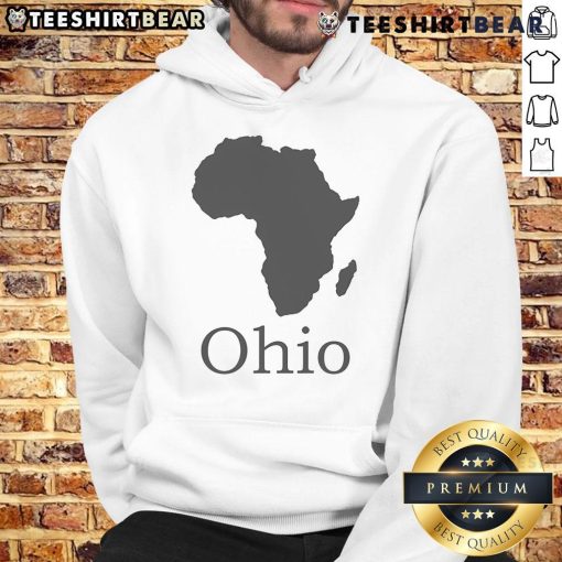Cozy Nice Ohio Africa hoodie featuring vibrant graphics, perfect for casual wear and showcasing cultural pride.