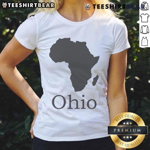 Nice Ohio Africa Ladies Tee featuring vibrant colors and a stylish design, perfect for casual wear and cultural pride.