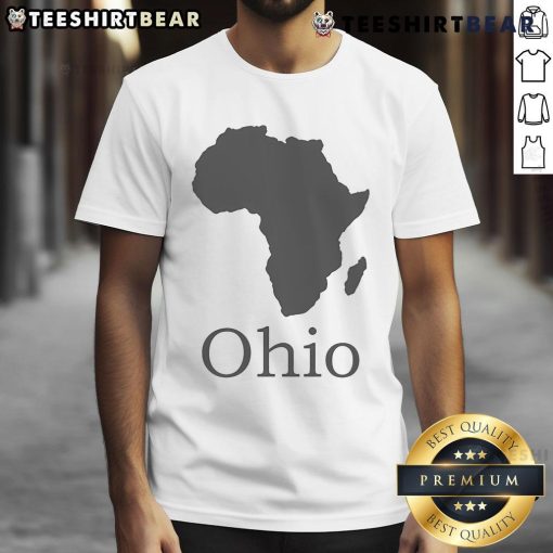 Stylish Nice Ohio Africa T-Shirt featuring vibrant graphics, perfect for showcasing pride in Ohio and African heritage.