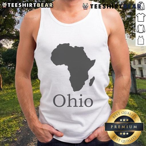 Nice Ohio Africa tank top featuring a vibrant design, perfect for summer wear and showcasing cultural pride.