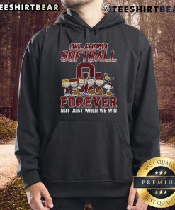 Nice Oklahoma Softball Forever hoodie featuring Snoopy design, perfect for fans celebrating the sport beyond just victories.