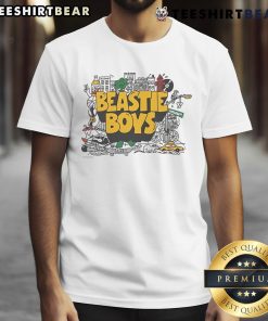 Collage T-Shirt featuring Nice Only NY and Beastie Boys graphics in a vibrant design, perfect for music fans.