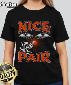 Funny ladies' tee featuring a nice pair design for skeet shooting sport, perfect for outdoor enthusiasts.