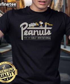 Nice Peanuts Snoopy Golf Pro-Am Golf Invitational T-Shirt featuring a colorful Snoopy design, perfect for golf fans.
