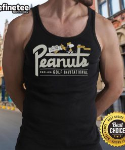 Nice Peanuts Snoopy Golf Pro-Am Golf Invitational tank top featuring a fun Snoopy graphic for golf enthusiasts.