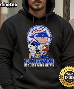 Nice Peanuts Toronto Blue Jays Forever hoodie showcasing team pride, perfect for fans celebrating every game.