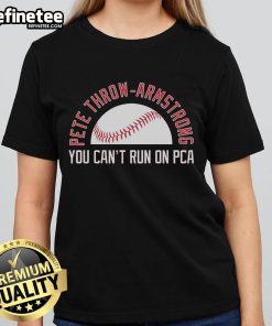 Chicago Cubs MLB Ladies Tee featuring Nice Pete's Throw, showcasing Armstrong's defensive skills on the field.