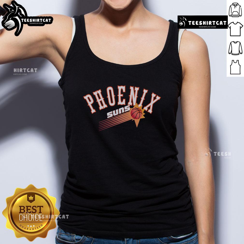 Nice Phoenix Suns Hardwood Classics Evergreen Tank Top Alt Text: Nice Phoenix Suns Hardwood Classics Evergreen Tank Top featuring the team's logo and vintage design for fans.