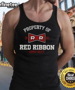 Stylish red ribbon tank top displayed on a mannequin, showcasing the nice property of vibrant color and trendy design.