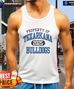Stylish Texarkana Bulldogs 2025 tank top featuring bold logo and vibrant colors, perfect for sports fans.