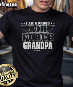 Nice Proud Grandpa Patriotic Pride Military Grandfather T-Shirt featuring a bold design celebrating family and patriotism.
