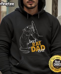 Alt Text: Nice Rats hoodie for rat lovers featuring 'Best Rat Dad Ever' design, perfect gift for dedicated rat dads.