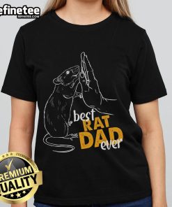 Nice Rats for Rat Lovers tee featuring 'Best Rat Dad Ever' design, perfect for proud rat owners and dads.