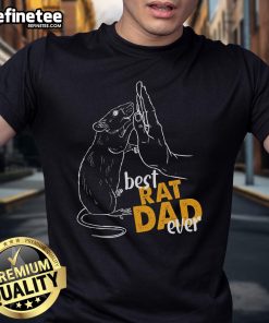 Nice Rats For Rat Lovers: 'Best Rat Dad Ever' T-Shirt featuring a stylish design for proud rat dads.