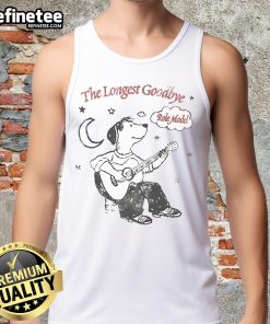 Alt Text: Nice Role Model tank top featuring a dog, guitar, moon, and star design for a stylish look.