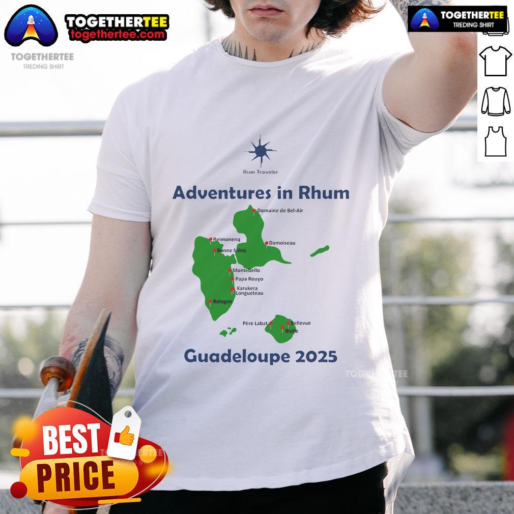 Nice Rum Traveler Guadeloupe 2025 T Shirt Nice Rum Traveler Guadeloupe 2025 T-Shirt featuring vibrant island graphics and a relaxed fit, perfect for summer adventures.