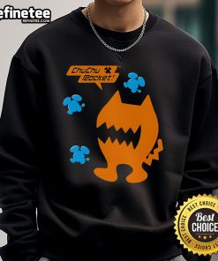 Nice Run Games Chuchu Rocket logo sweatshirt featuring vibrant design and cozy fit for gaming enthusiasts.