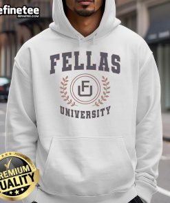 Alt Text: Nice Ryan Long Fellas University Hoodie in navy, showcasing a stylish design perfect for campus wear.