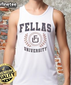 Nice Ryan Long Fellas University tank top in casual style, perfect for summer outings and relaxed wear.