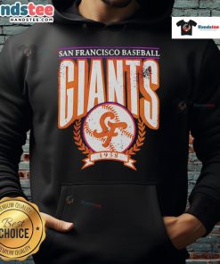 Vintage San Francisco Baseball Giants 1958 retro hoodie in vibrant colors, perfect for fans and collectors.