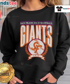Vintage 1958 San Francisco Giants sweatshirt featuring retro design and team logo, perfect for baseball fans.