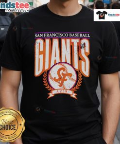 Vintage 1958 San Francisco Baseball Giants retro T-shirt design featuring iconic team logo and classic style.