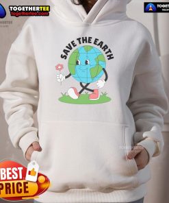 Nice Save The Earth Cute Earth Day Hoodie featuring a vibrant design promoting environmental awareness and sustainability.