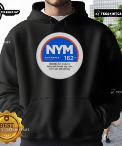 New York Mets baseball hoodie featuring 'Nice Severe Pain and Suffering' design, perfect for fans and collectors.