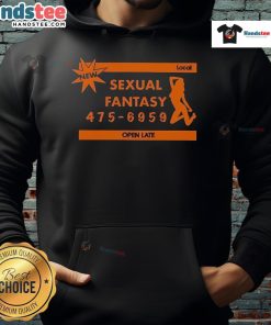 Cozy hoodie featuring 'Nice Sexual Fantasy' design, perfect for late-night outings and local adventures.