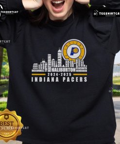 Indiana Pacers players name sweatshirt with a nice skyline design, perfect for fans in 2024-2025 season.