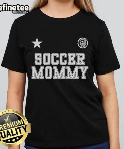 Nice Soccer Mommy 2025 Ladies Tee featuring a stylish design for soccer moms, perfect for game day and casual wear.